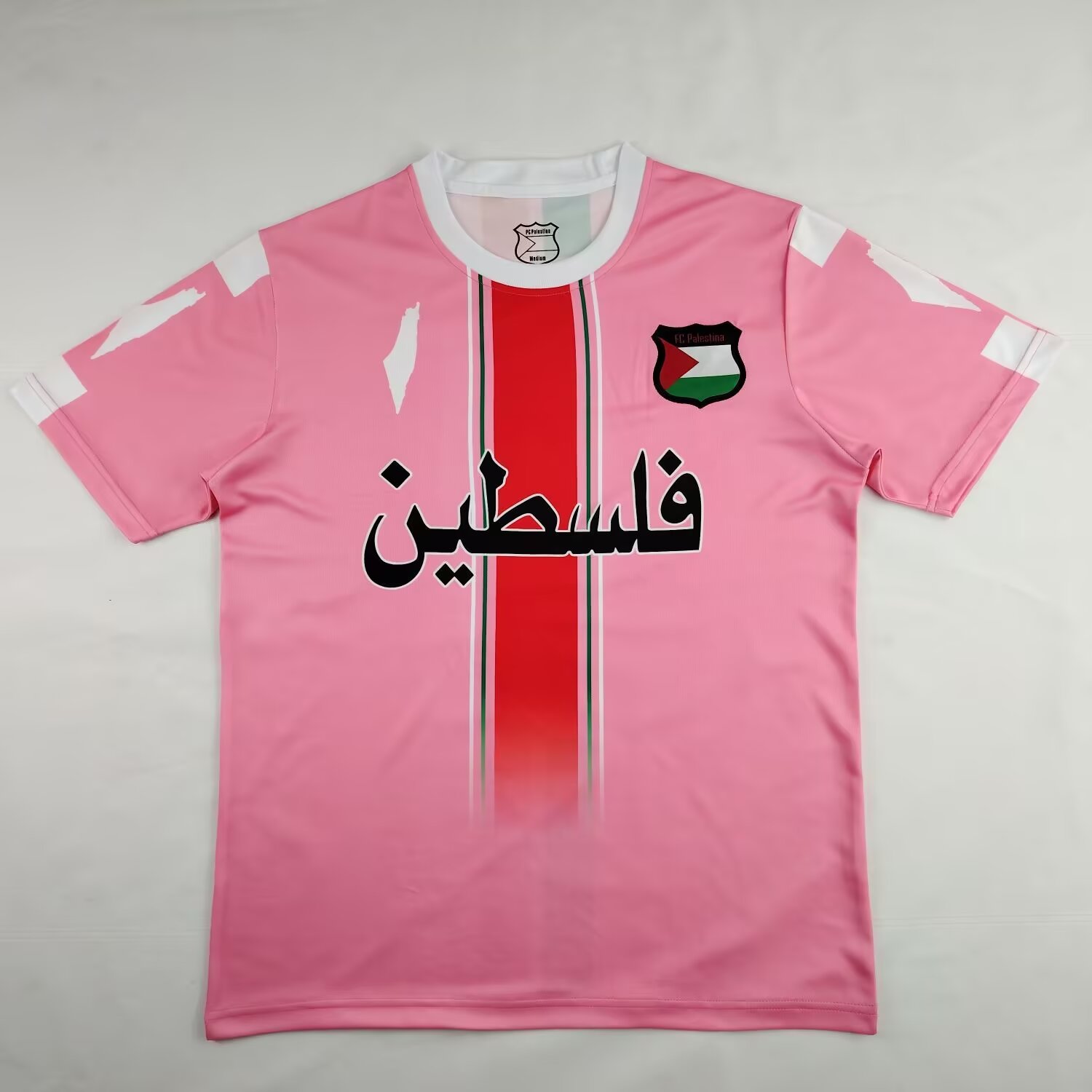 2024/25 Palestine Pink Thailand Soccer Jersey AAA-38