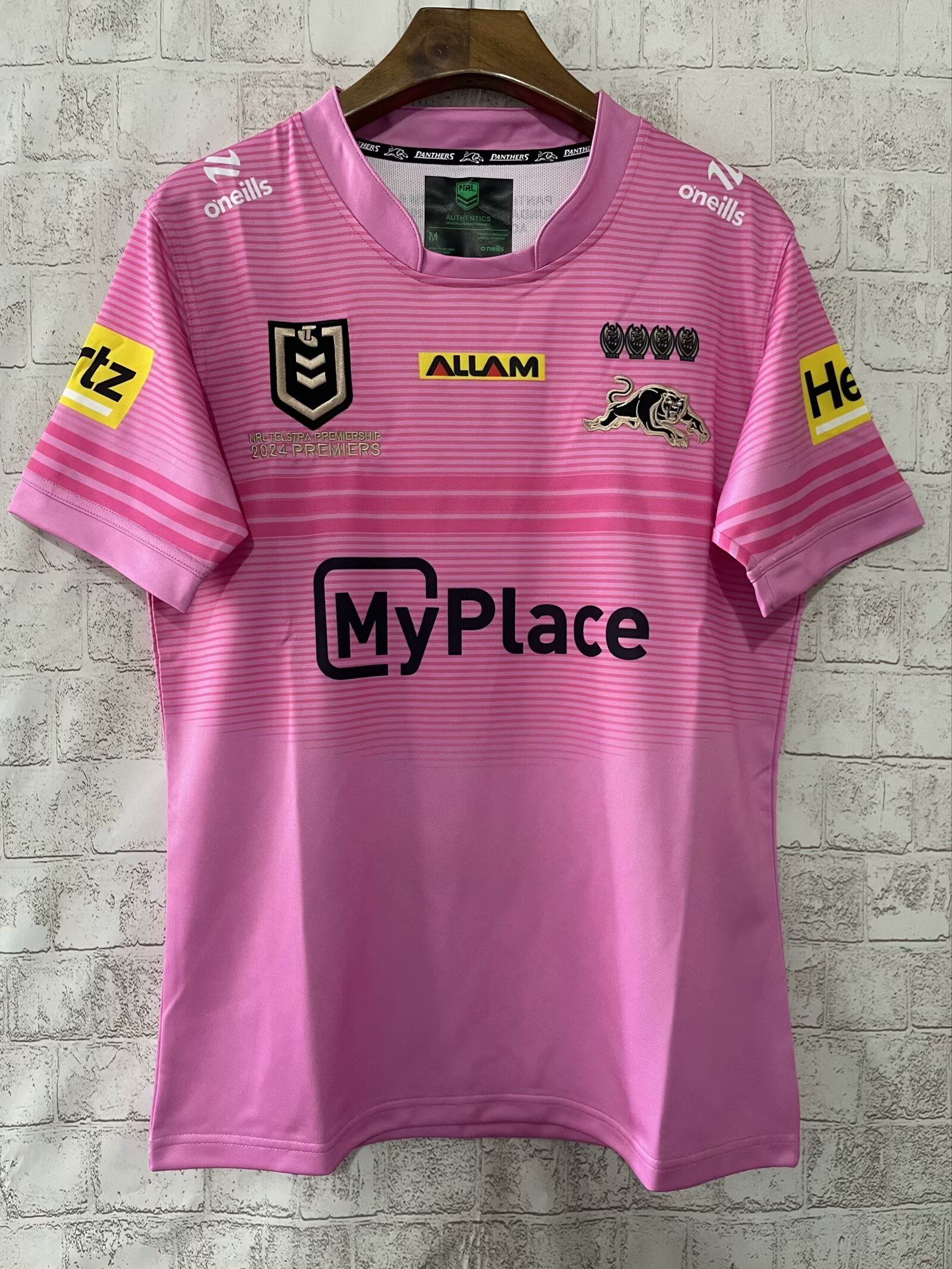 2024 Champion Version Lions Pink Thailand Rugby Shirts-805