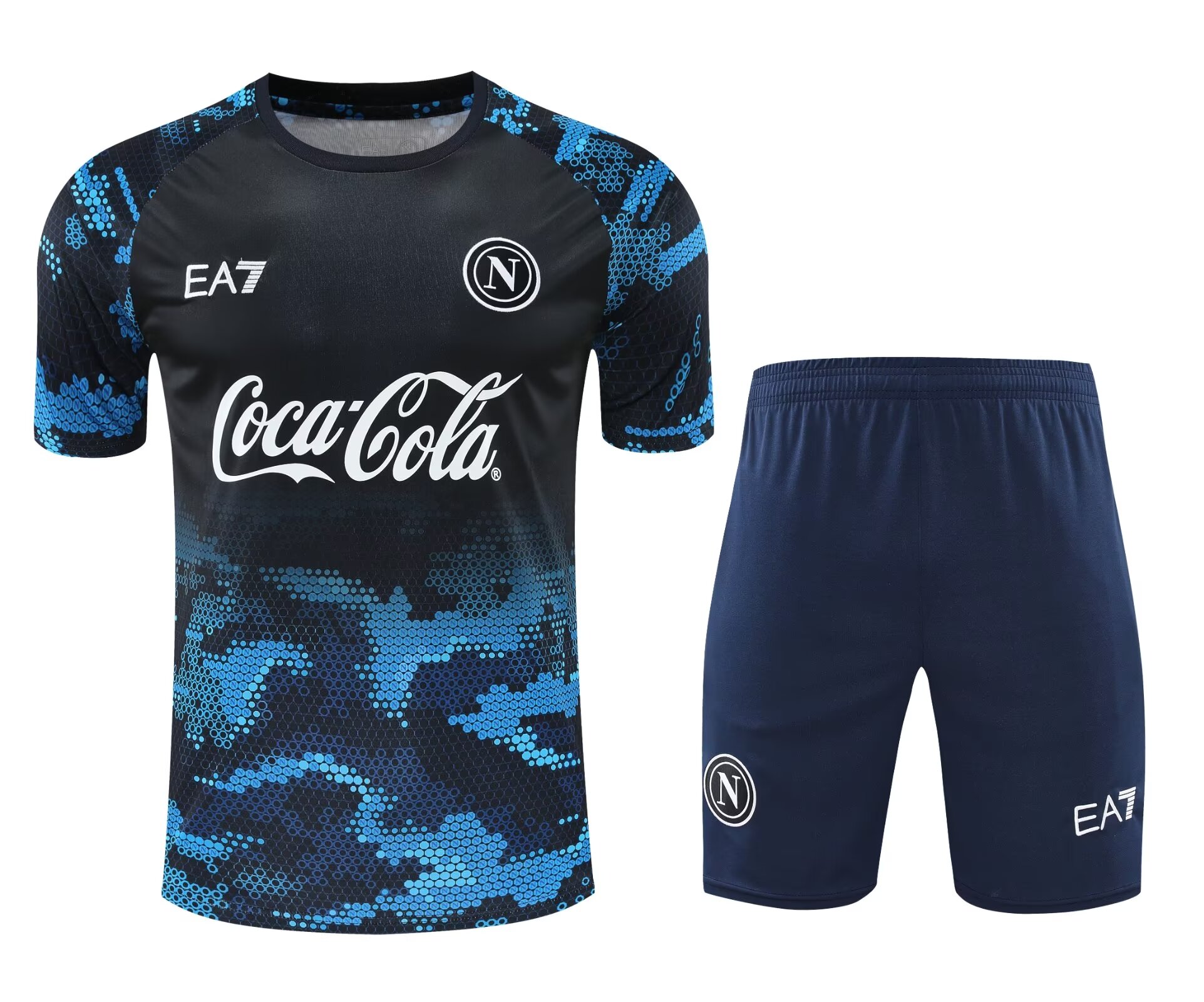 2024/25 SSC Napoli Black & Blue Thailand Soccer Training Uniform-418