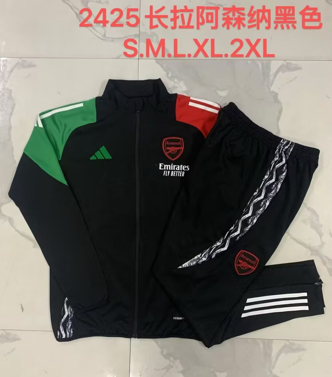 2024/25 Arsenal Black Thailand Jacket Uniform-815