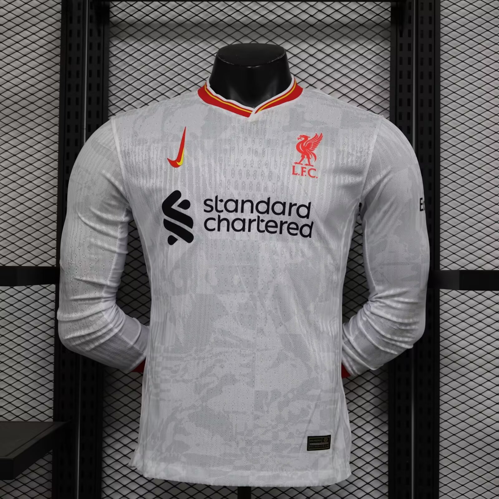 Player Version 2024/25 Liverpool 2nd Away White LS Thailand Soccer Jersey AAA-888