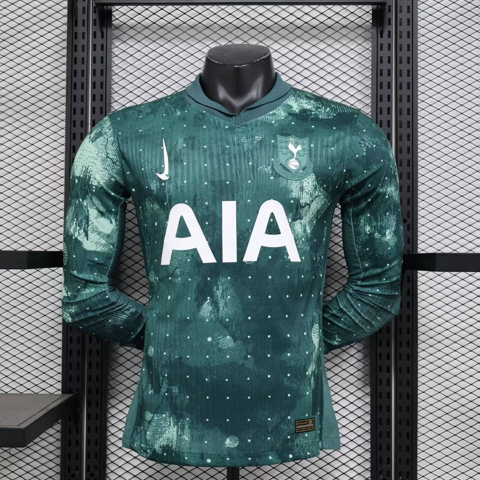 Player Version 2024/25 Tottenham Hotspur 2nd Away Green LS Thailand Soccer Jersey AAA-888