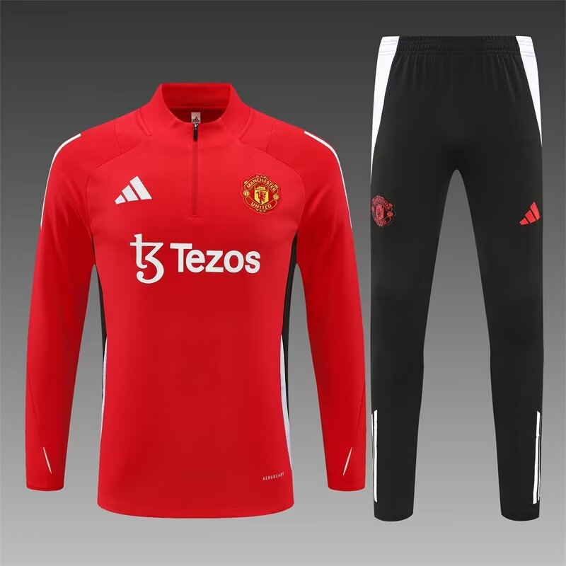 2024/25 Manchester United Red Thailand Tracksuit Uniform-801