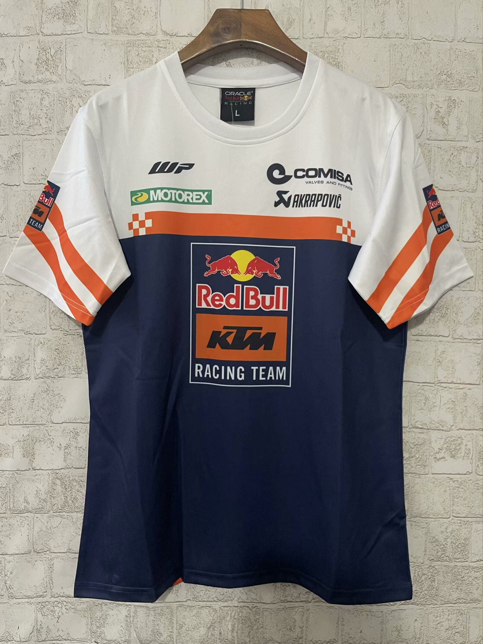 2024 Red Bull Royal Blue & White Motorcycle Racing Jersey-805