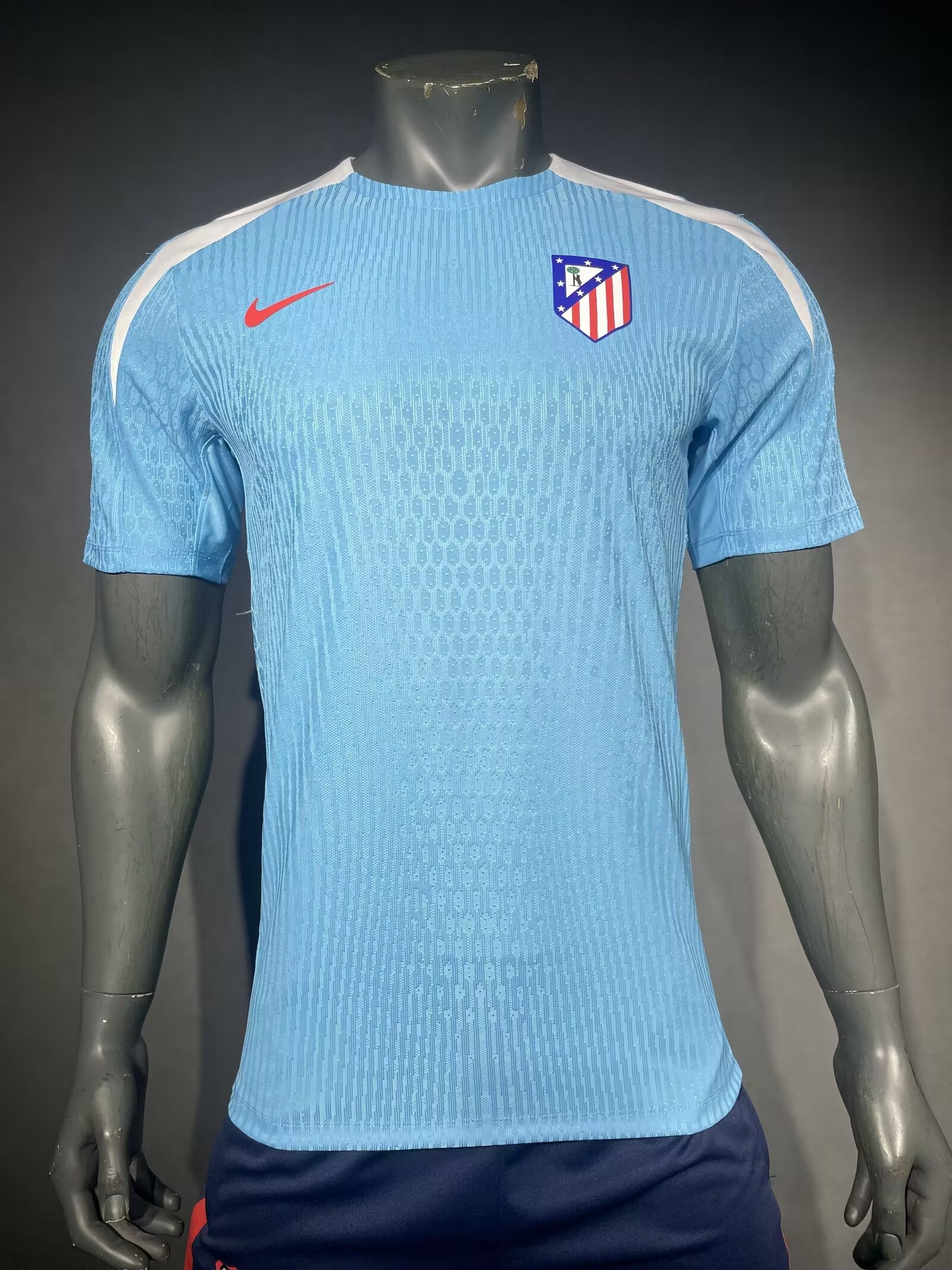 Player Verison 2024/25 Atletico Madrid Blue Thailand Soccer Training Jerseys-703