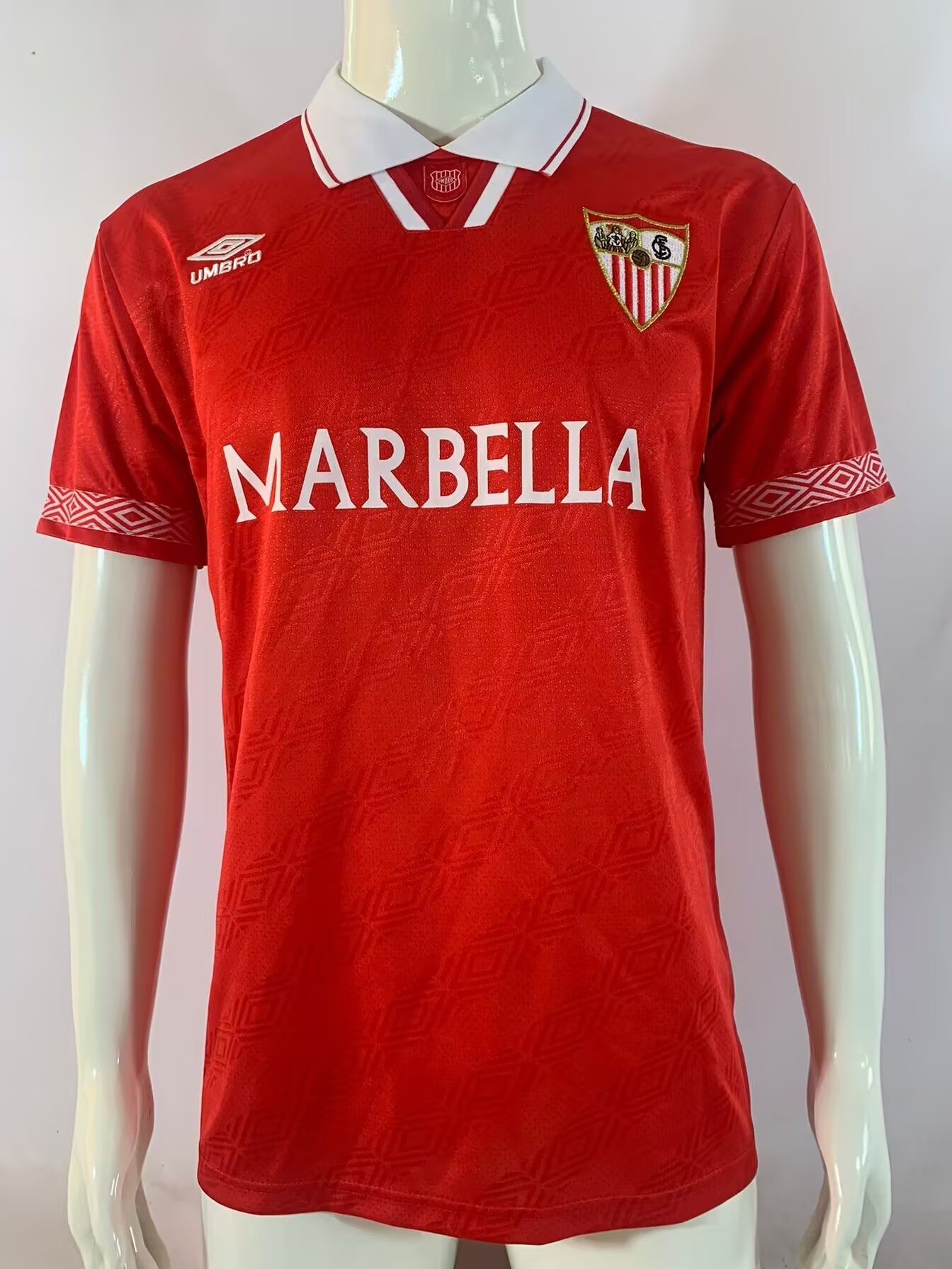 94/96 Retro Version Sevilla FC Away Red Thailand Soccer Jersey AAA-503/95