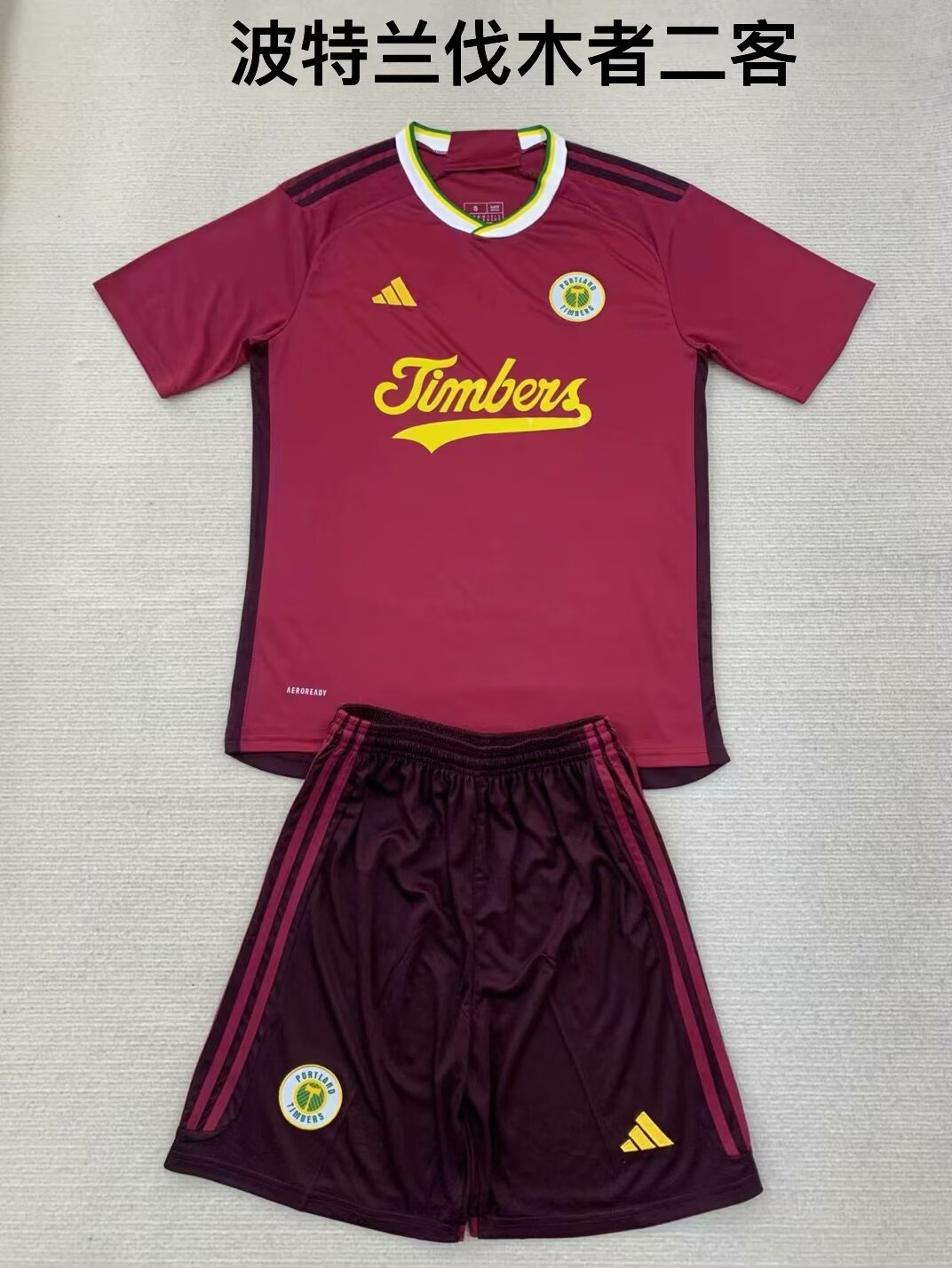 2024/25 Portland Timbers 2nd Away Red Soccer Uniform-208