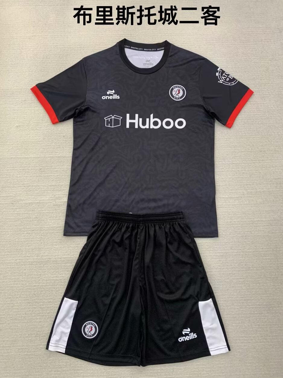 2024/25 Bristol City 2nd Away Black  Soccer Uniform-208