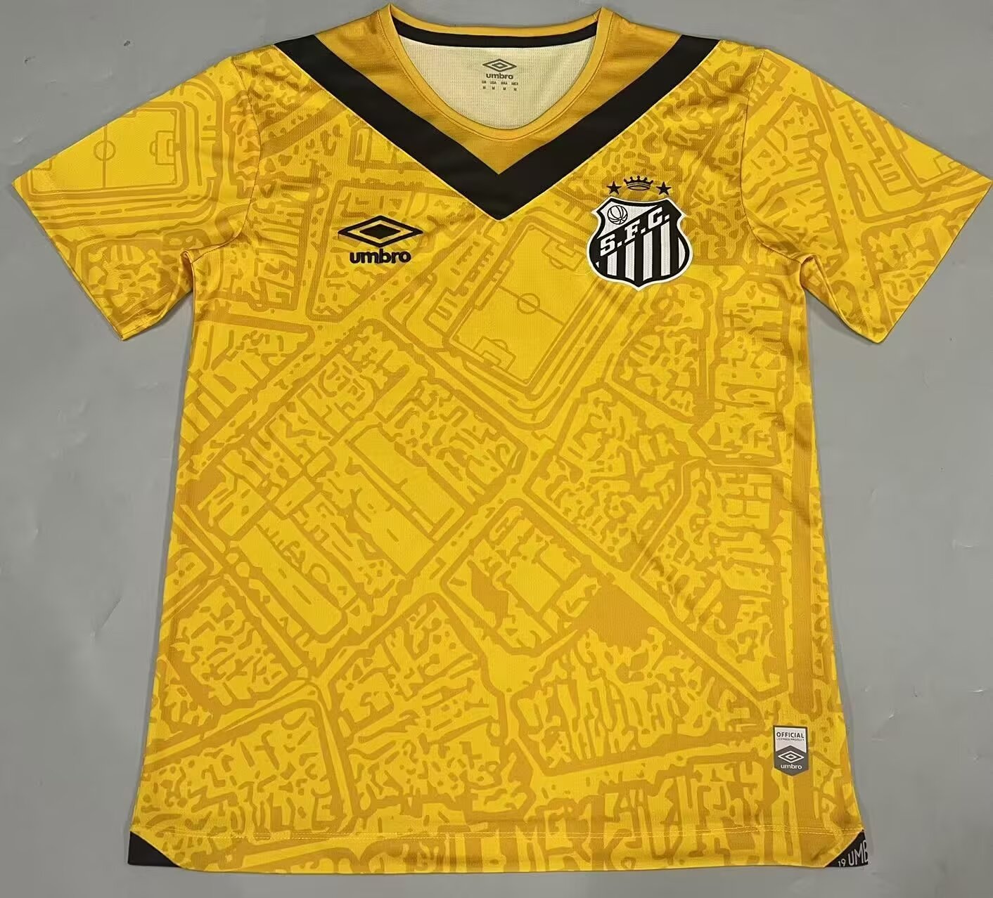 2024/25 Santos FC 2nd Away Yellolw Thailand Soccer Jersey AAA-908