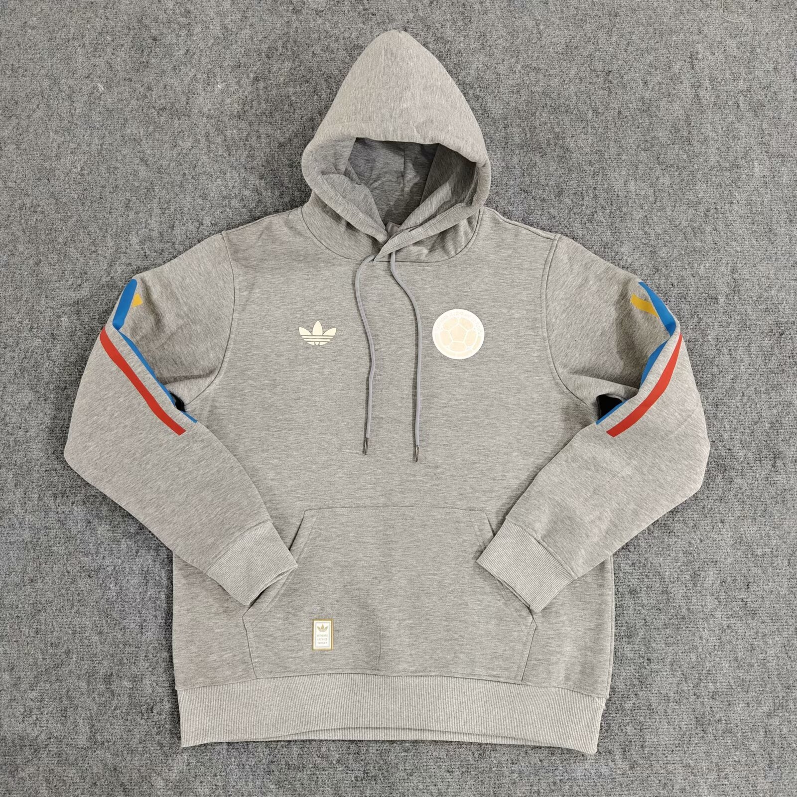 2024/25 Colombia Gray Thailand Soccer Tracksuit Top With Hat-308