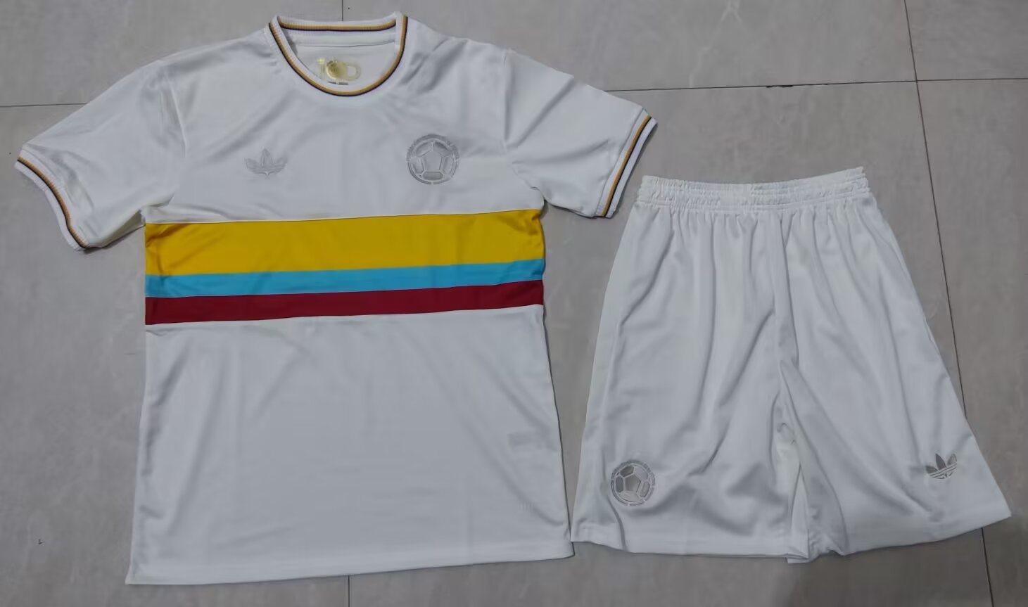 2024/25 Commemorative Version Colombia White Training Soccer Uniform-315