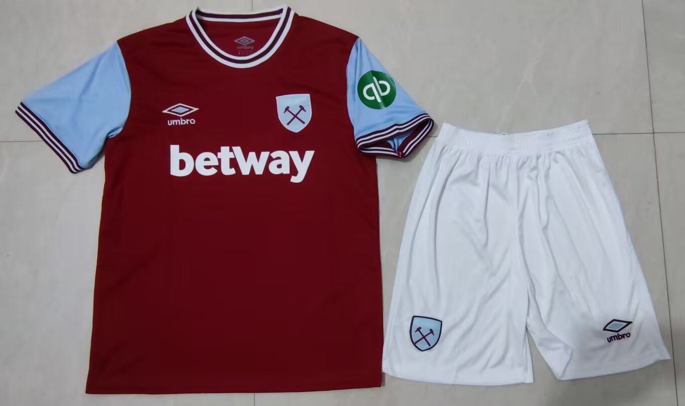 2024/25 West Ham United Home Red Soccer Uniform-315