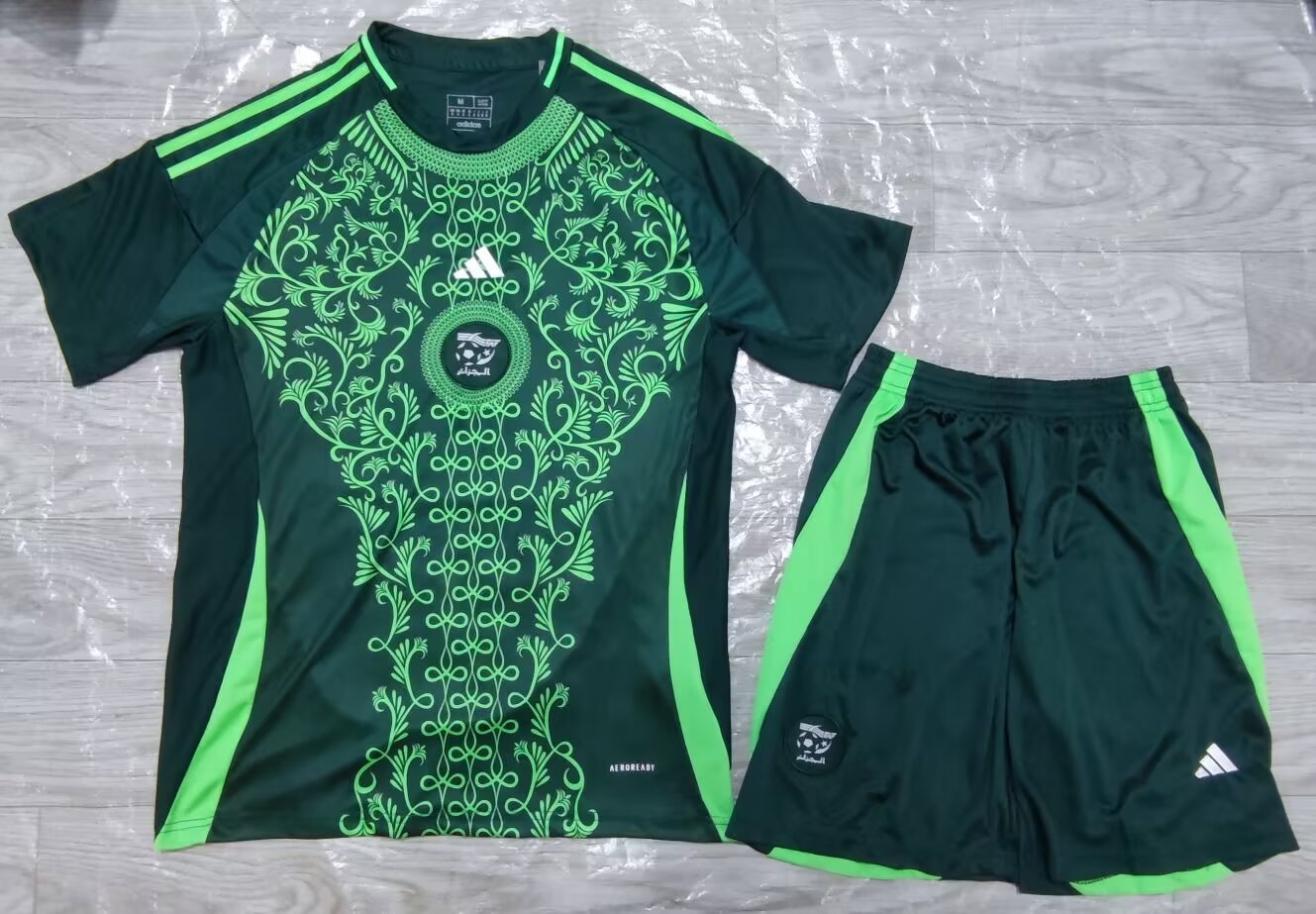 2024/25 Algeria Away Green Soccer Uniform-315