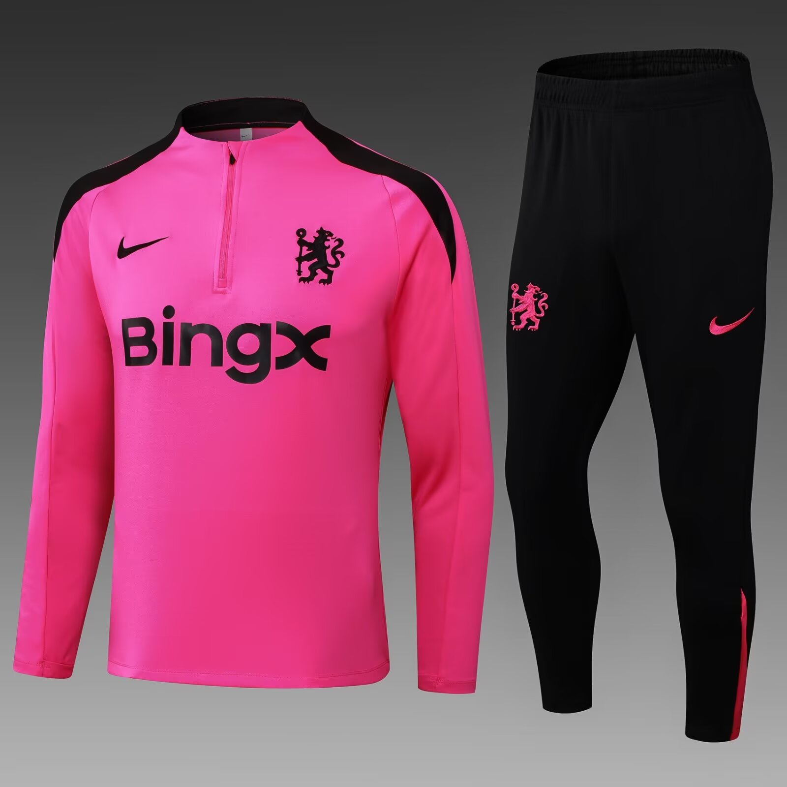 2024/25 Chelsea Pink Thailand Soccer Tracksuit Uniform-411