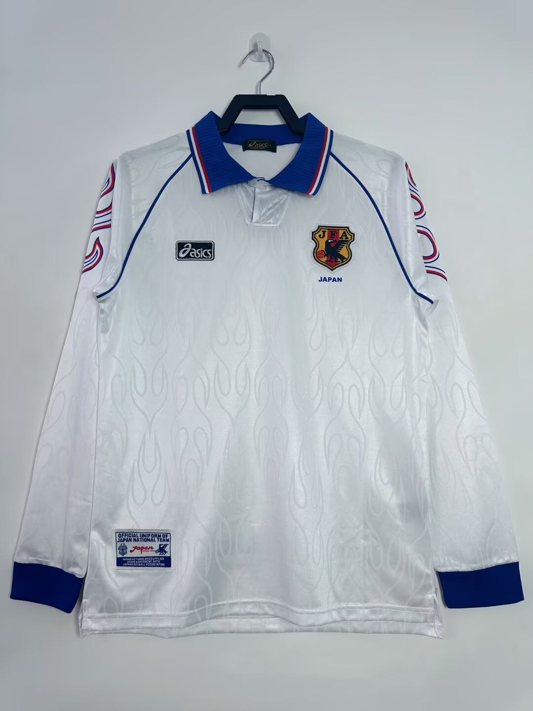 98 Retro Version Japan White LS Thailand Soccer Jersey AAA-503/811