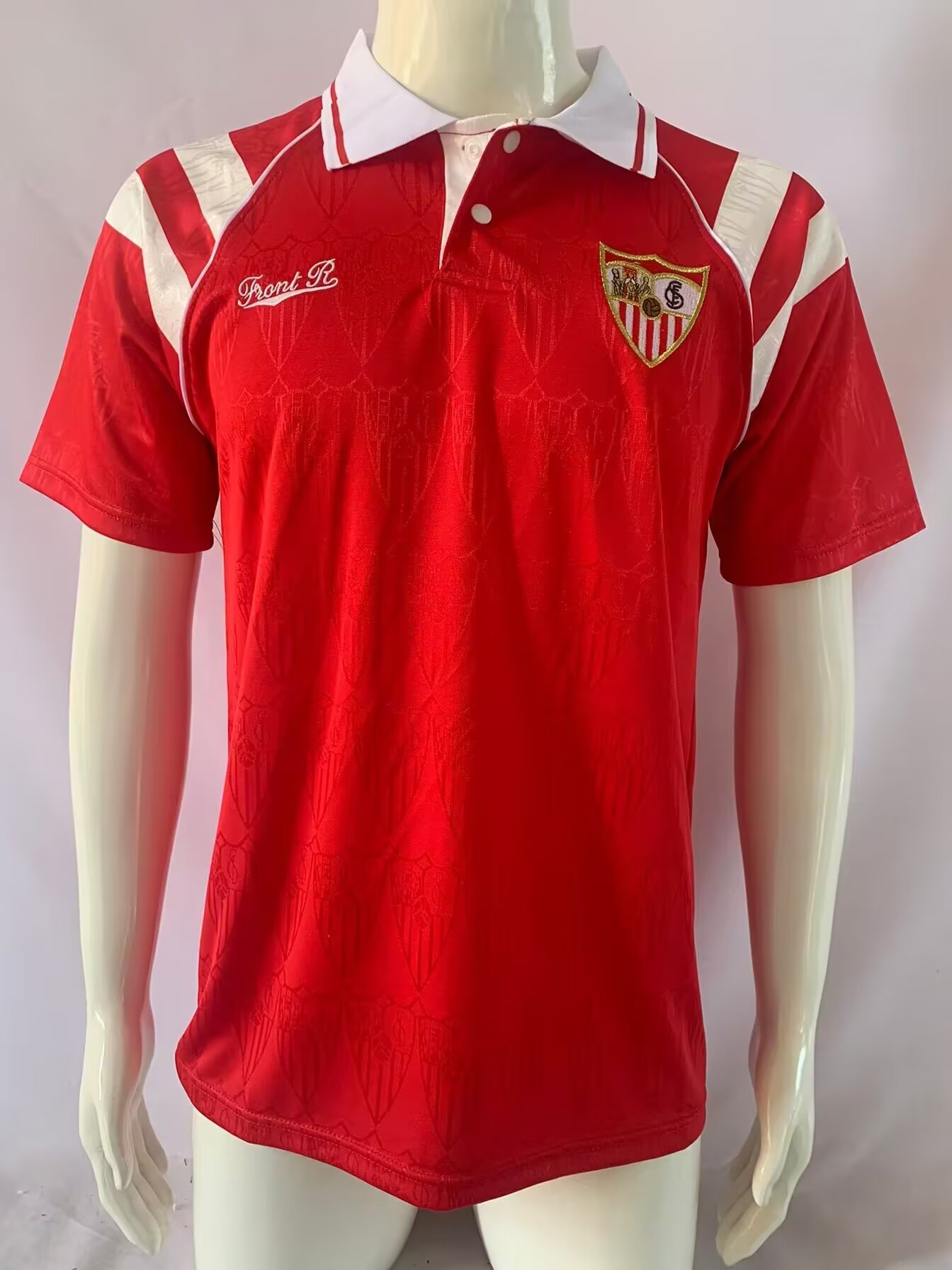 92/93 Retro Version Sevilla FC Away Red Thailand Soccer Jersey AAA-503