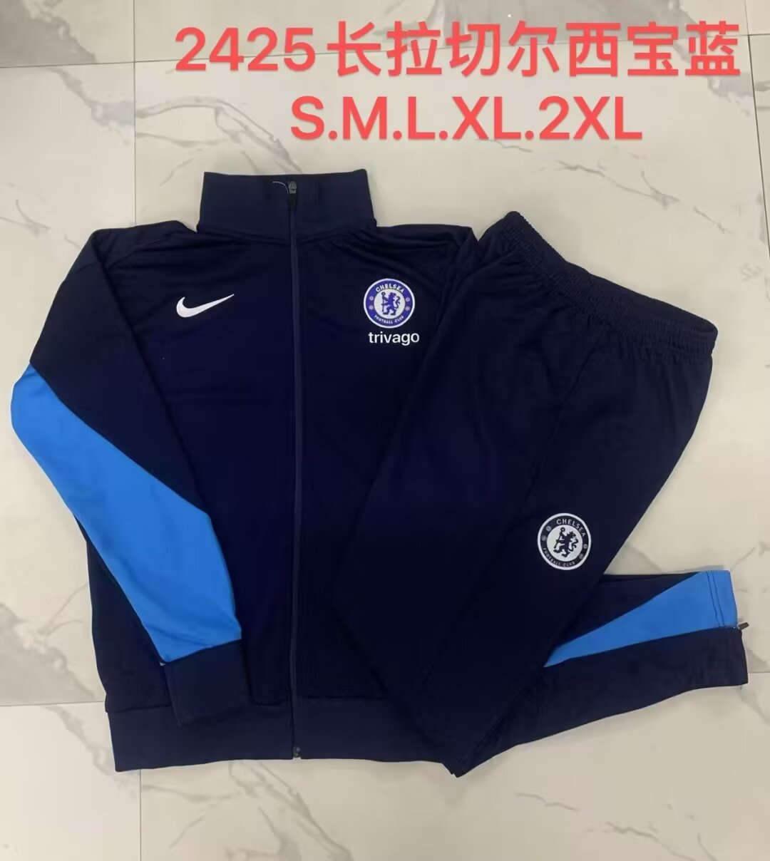 2024/25 Chelsea Royal Blue Thailand Soccer Jacket Uniform-815