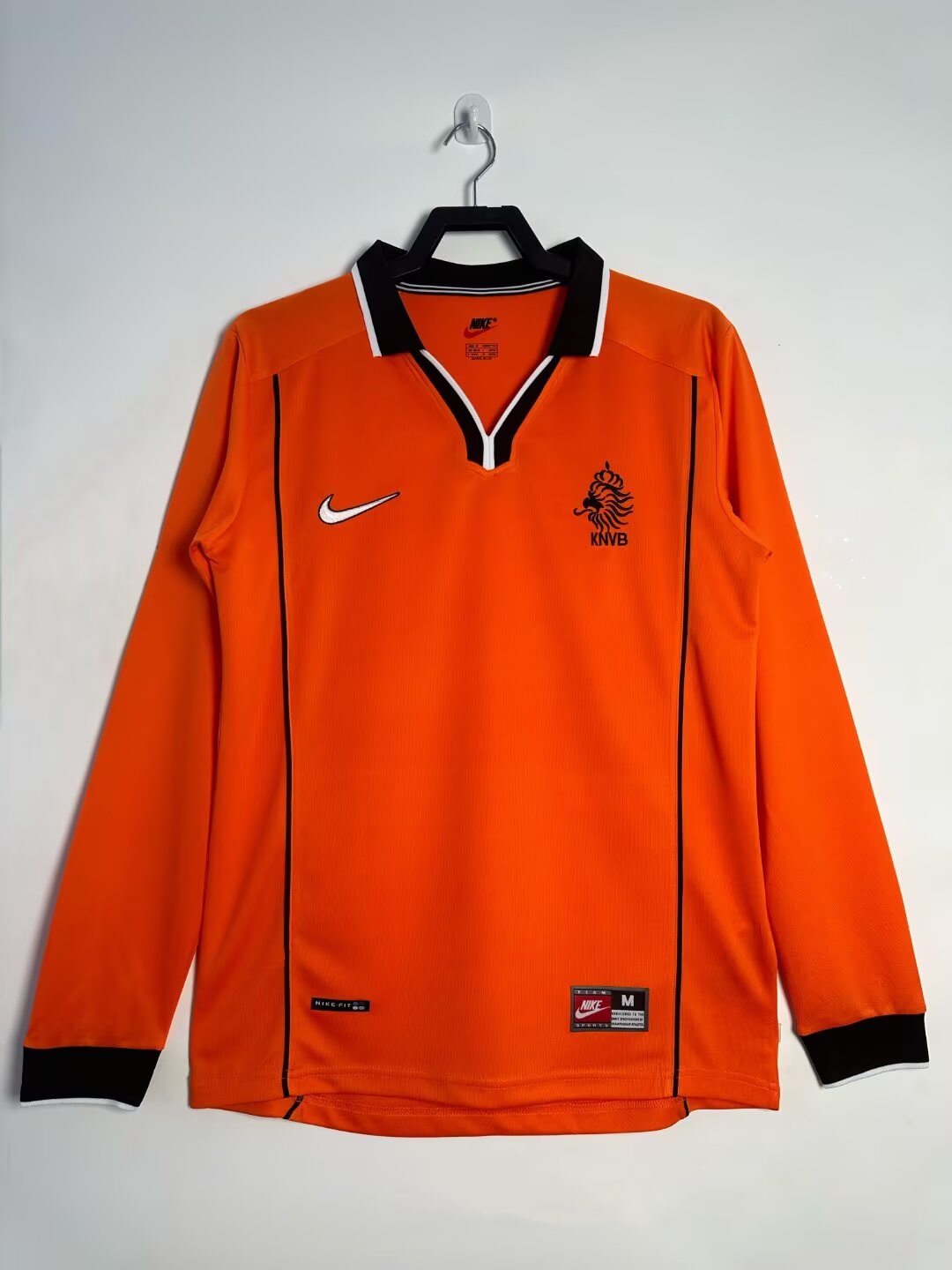 1998 Netherlands Home Orange LS Thailand Soccer Jersey AAA-811