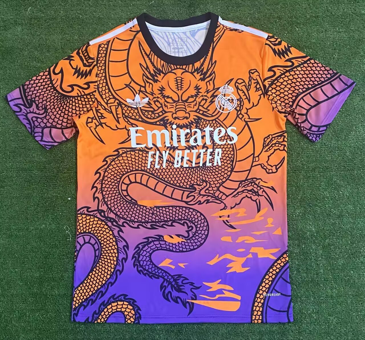 2024/25 Real Madrid Orange & Purple Thailand Soccer Training Jerseys-418