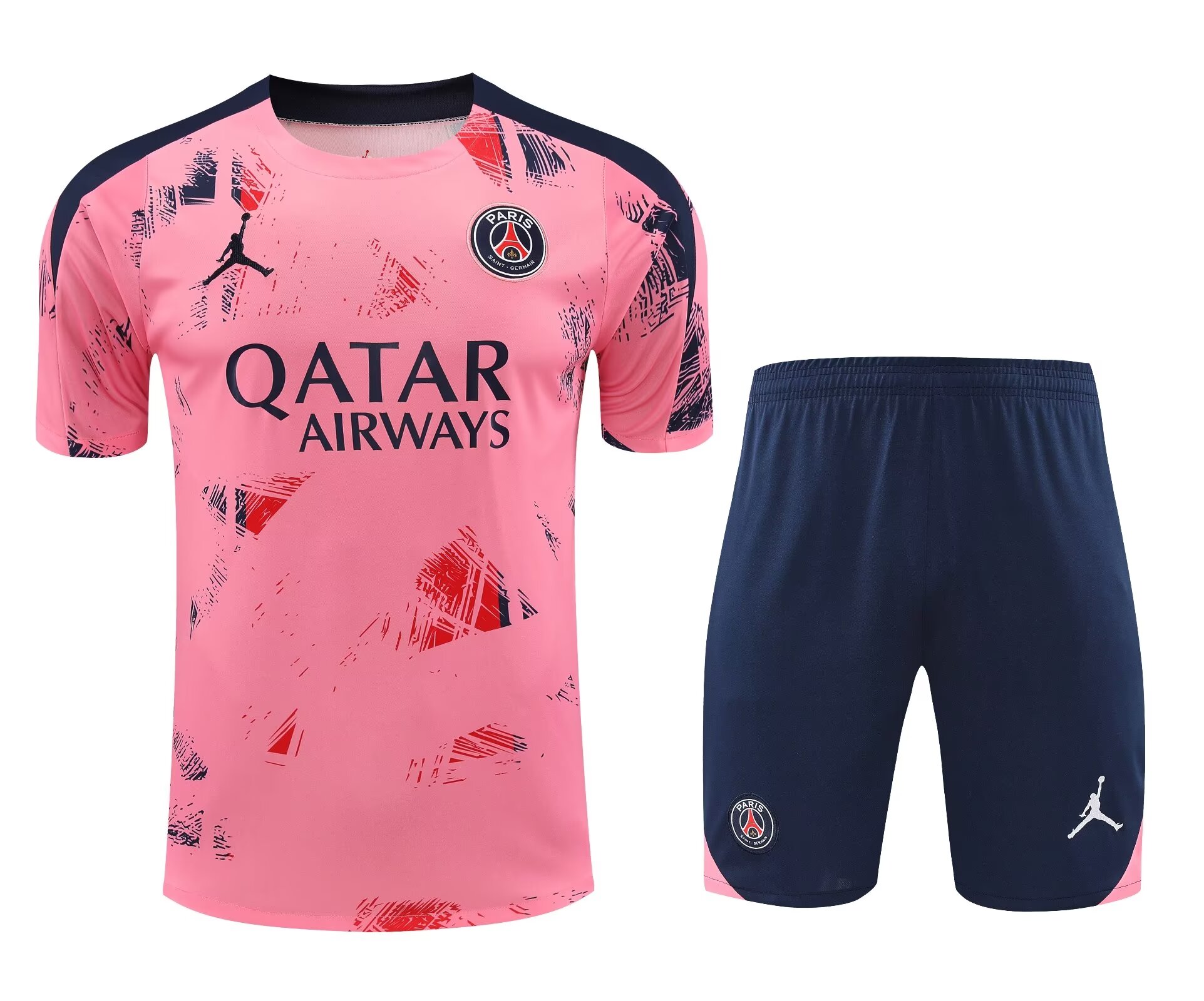 2024/25 Paris SG Pink Thailand Soccer Training Uniform-418