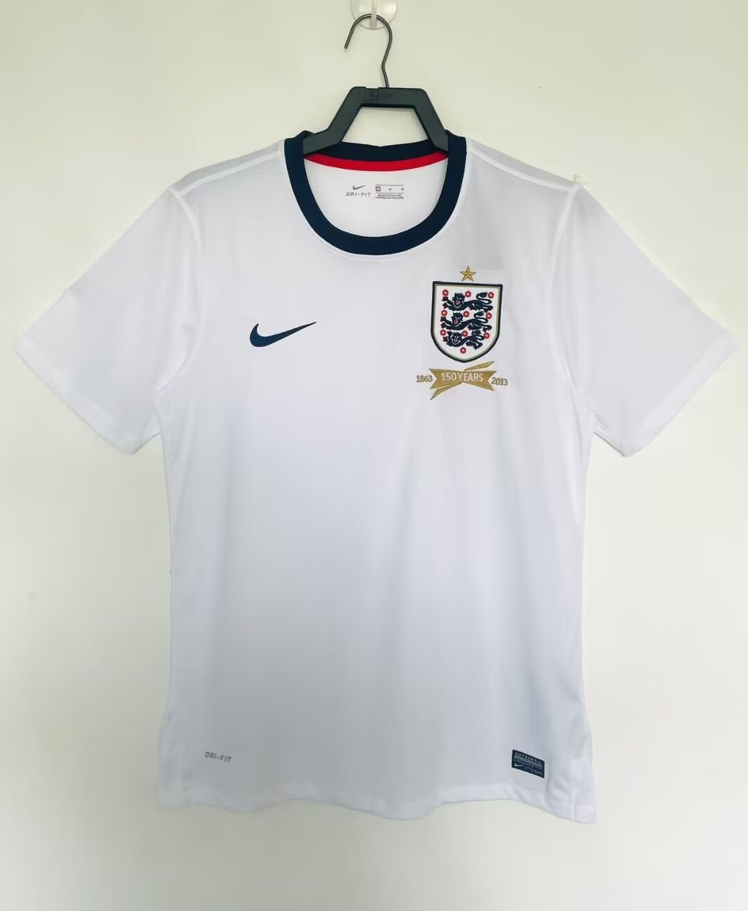 2013 Retro 150th Commemorative Verison England Home White Thailand Soccer Jersey AAA-601/811