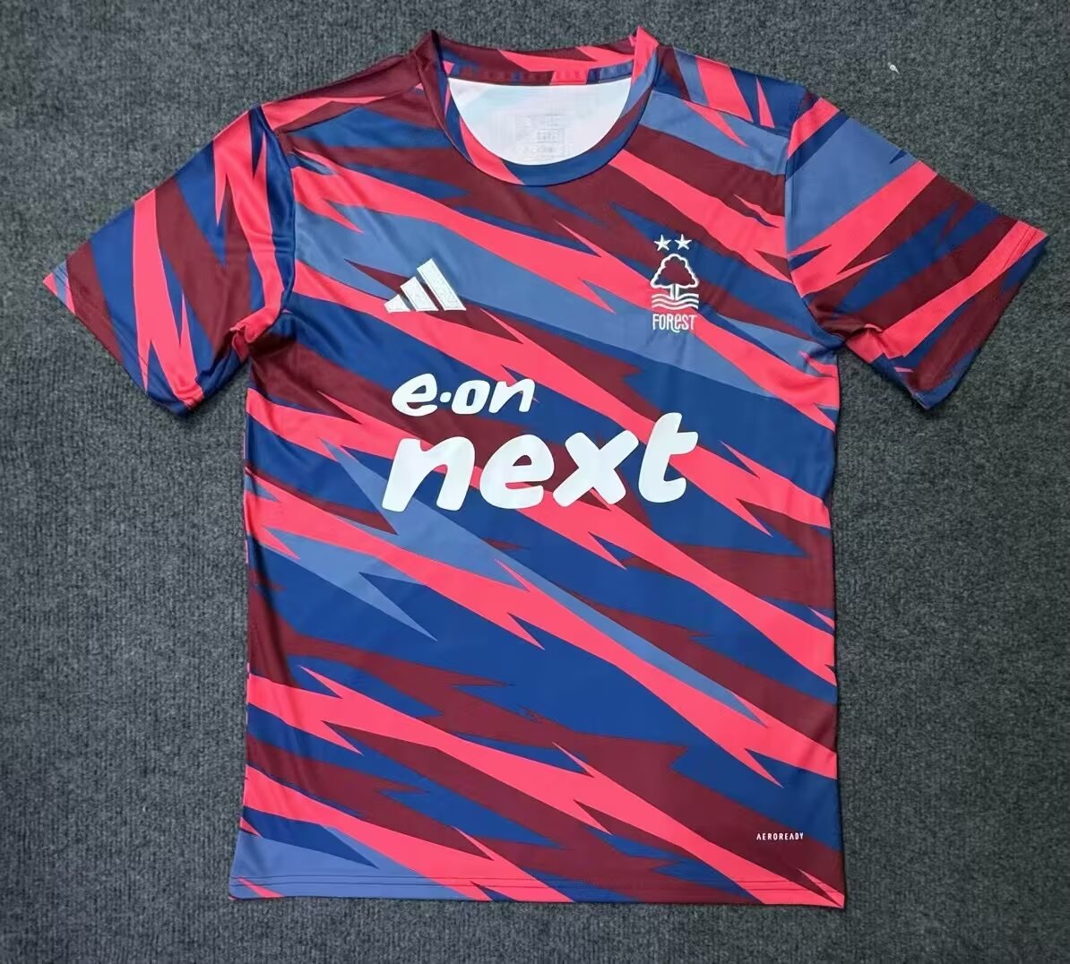 2024/25  Nottingham Forest Red & Blue Thailand Soccer Pre-match Training Jerseys-23