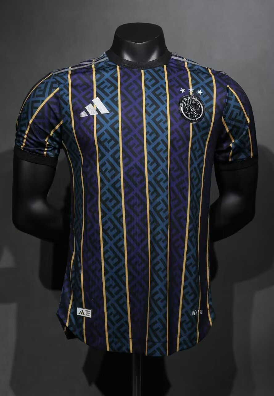 Player Jointed Version 2024/25 Ajax Black Thailand Soccer Training Jerseys-706