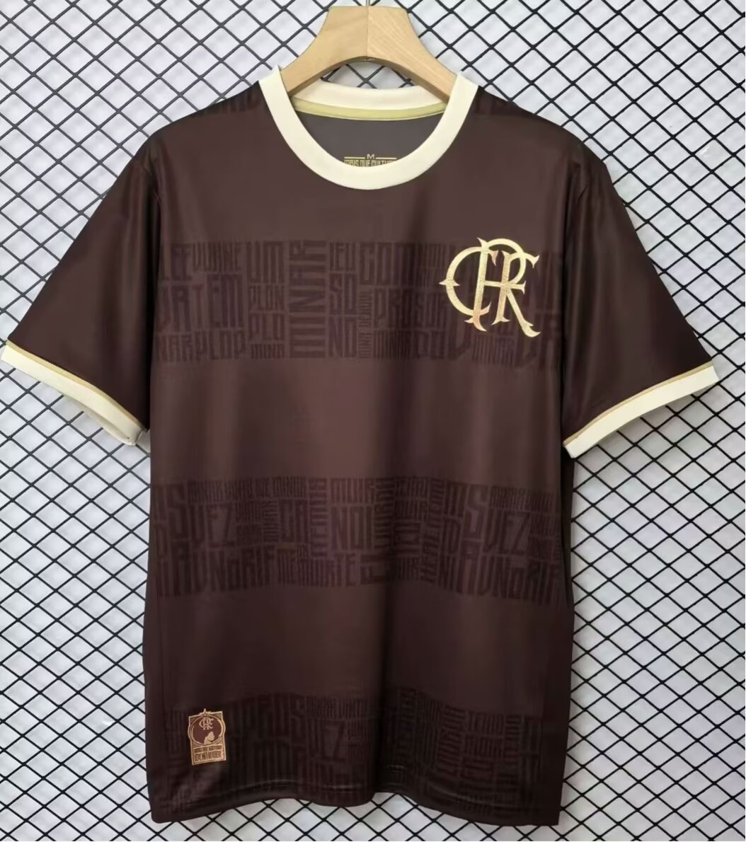 2024/25 Commemorative Version CR Flamengo Brown Thailand Soccer Jersey AAA-510/1116/908