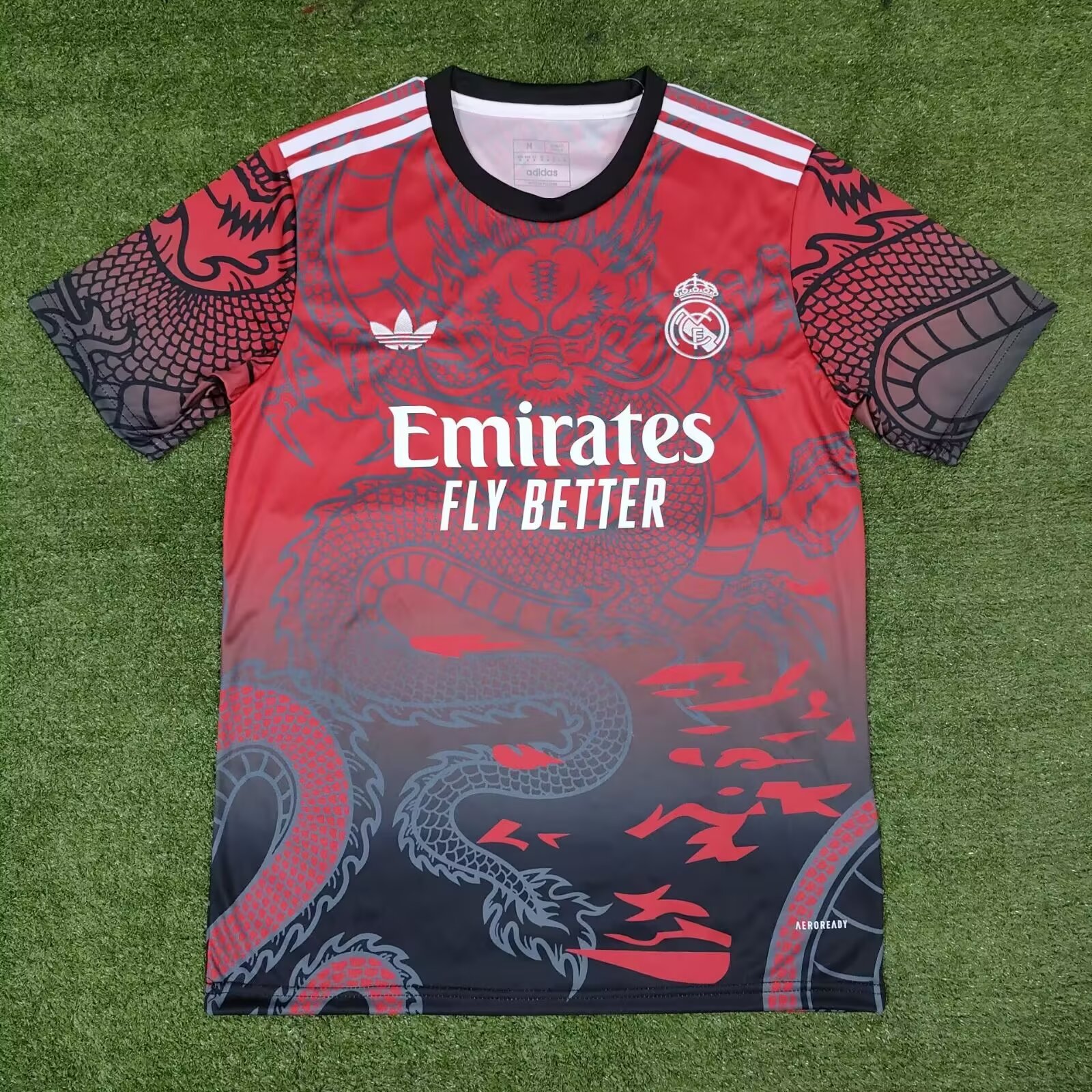 2024/25 Real Madrid Red & Black Thailand Soccer Training Jerseys-416