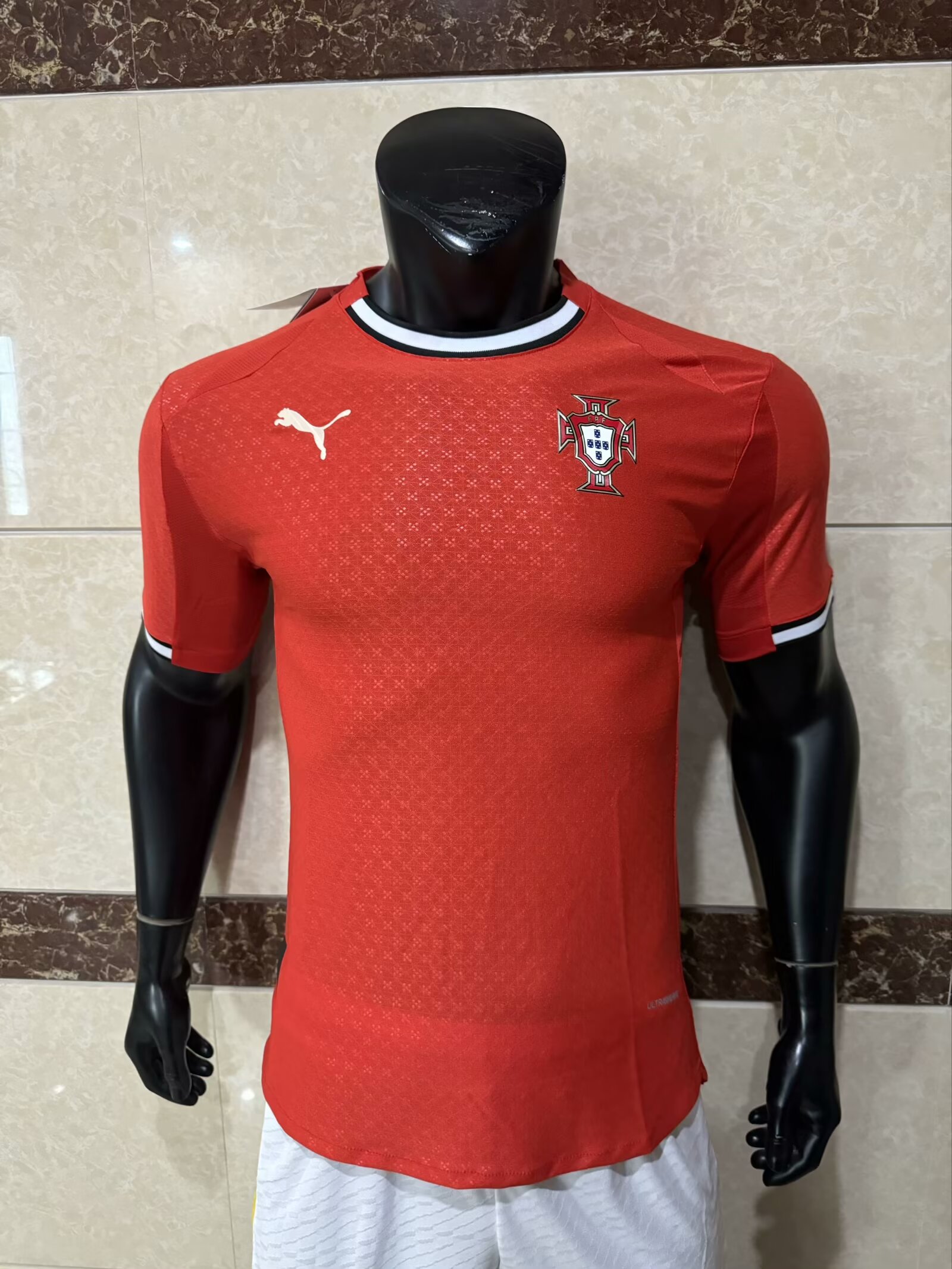 Player Version 2025/26 Portugal Home Orange Thailand Soccer Jersey AAA-MY/416/308