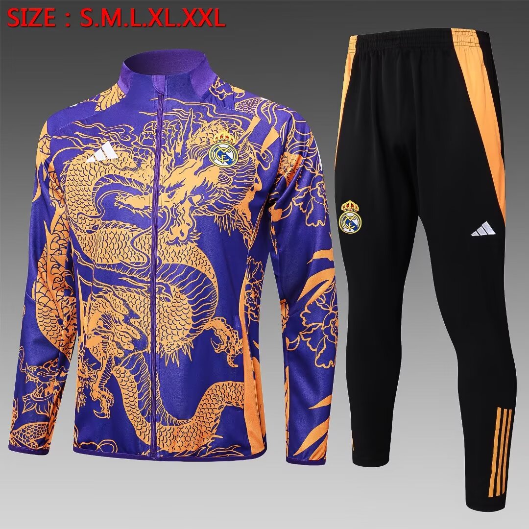 2024/25 Real Madrid Purple Thailand Jacket Uniform-815