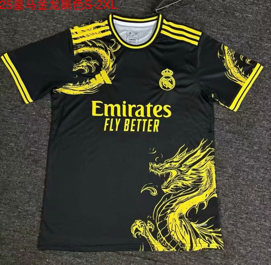 2024/25 Special Version Real Madrid Black Thailand Soccer Jersey AAA-709