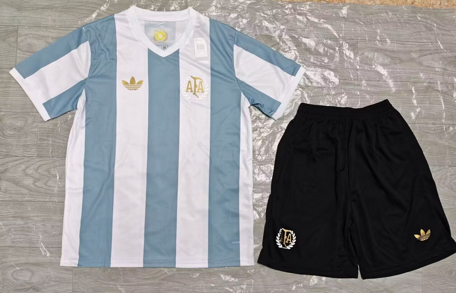 50th Commemorative Version 2024/25 Argentina Home Blue and White Soccer Uniform-315