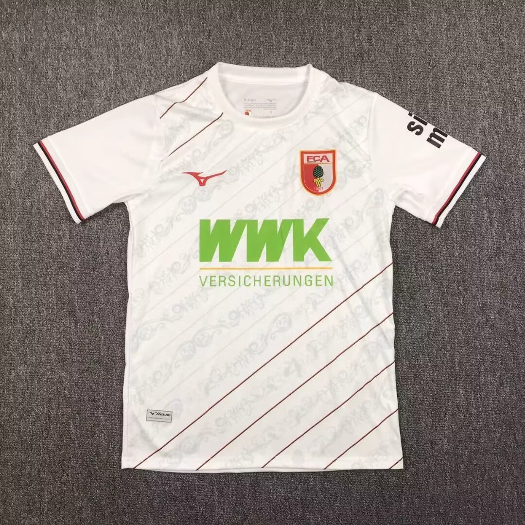 2024/25 FC Augsburg Home White Thailand Soccer Jersey AAA-417