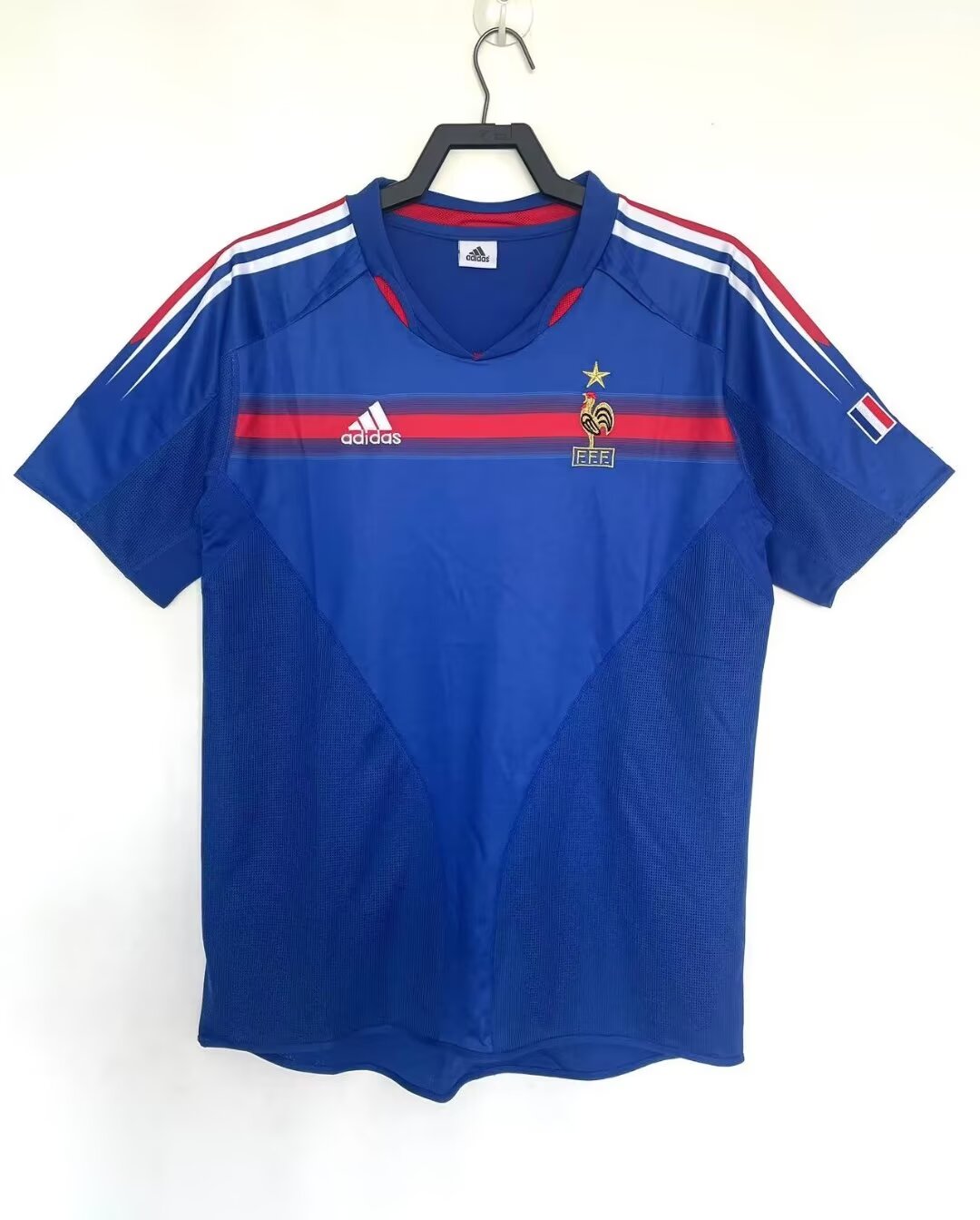 2004 Retro Version France Home Blue Thailand Soccer Jersey AAA-811