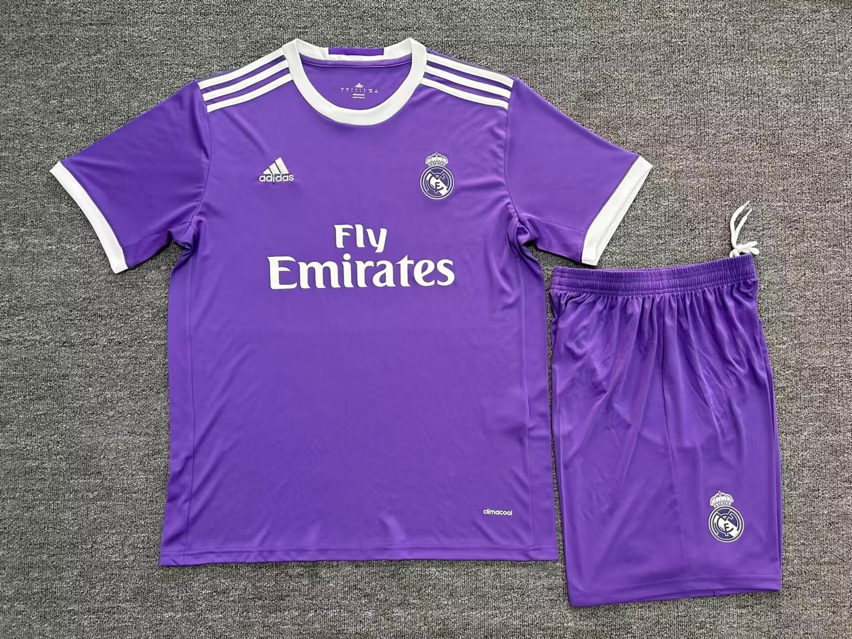 16-17 Retro Version Real Madrid Away Purple Soccer Uniform-TJ/315