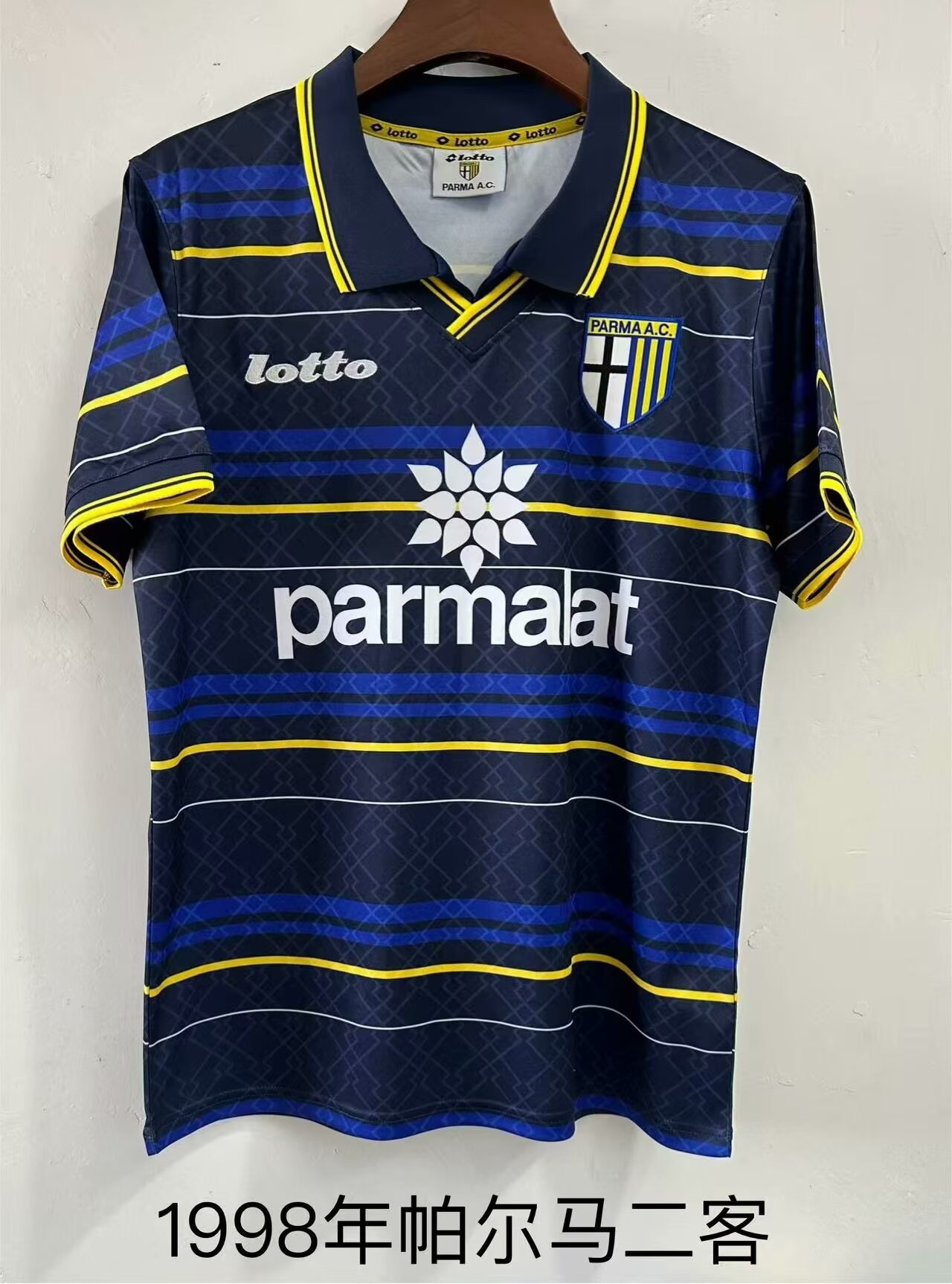 1998 Retro Version Parma Calcio 1913 2nd Away Royal Blue Thailand Soccer Jersey AAA-709