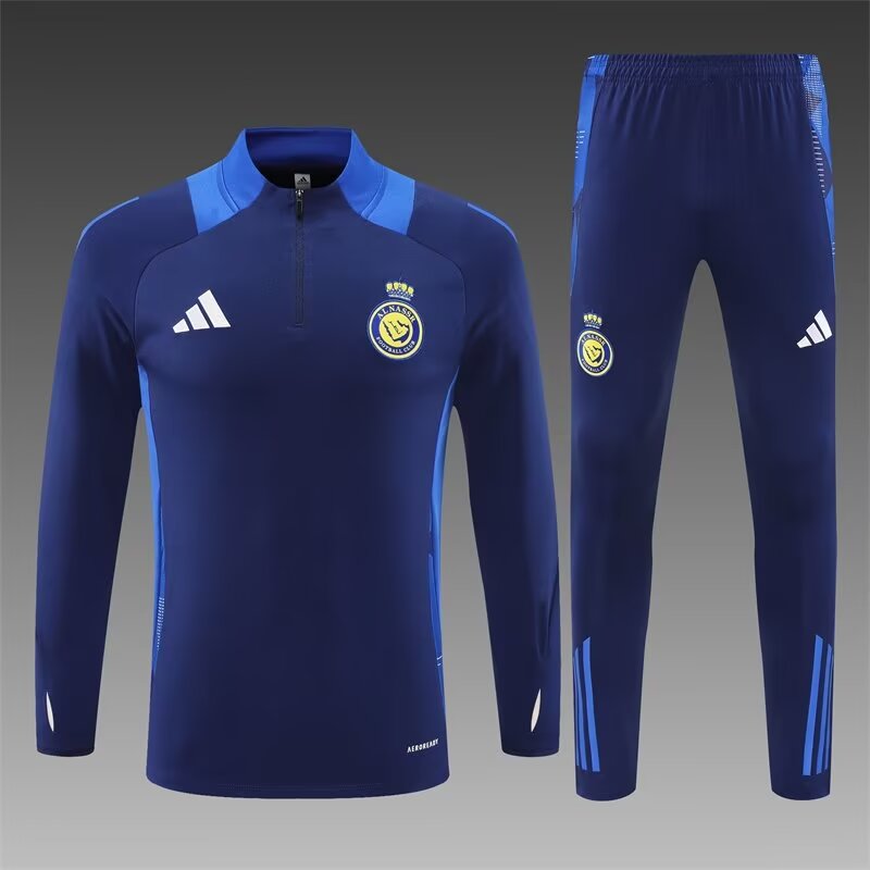 2024/25 Al Nassr Royal Blue Thailand Tracksuit Uniform-801