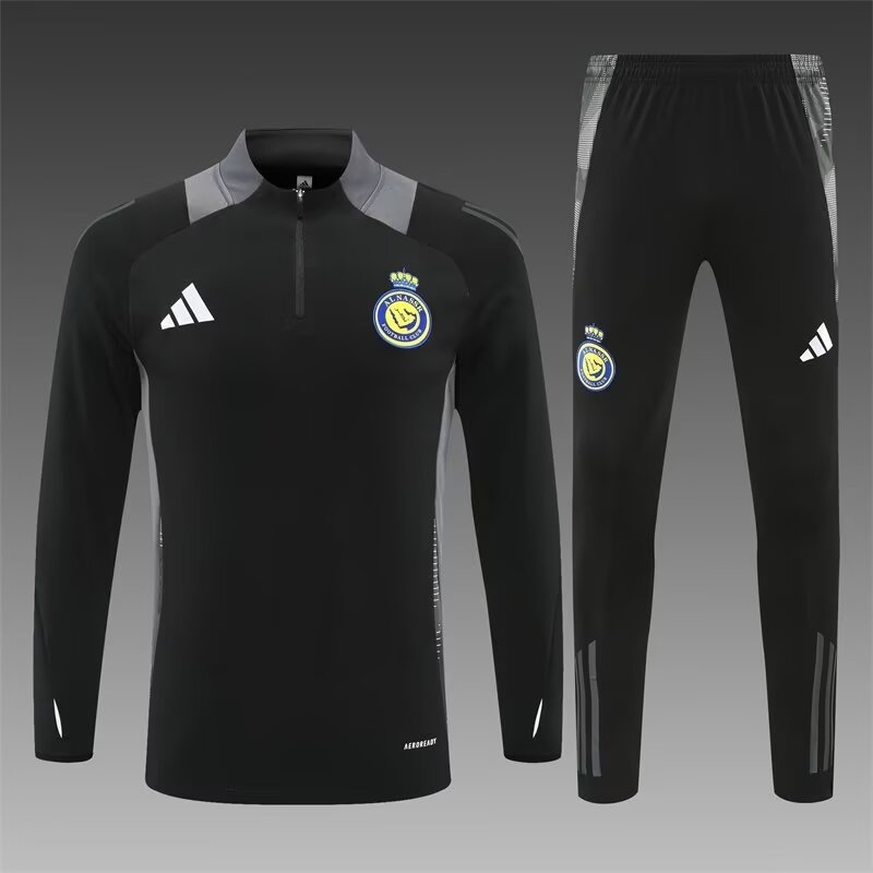 2024/25 Al Nassr Black Thailand Tracksuit Uniform-801