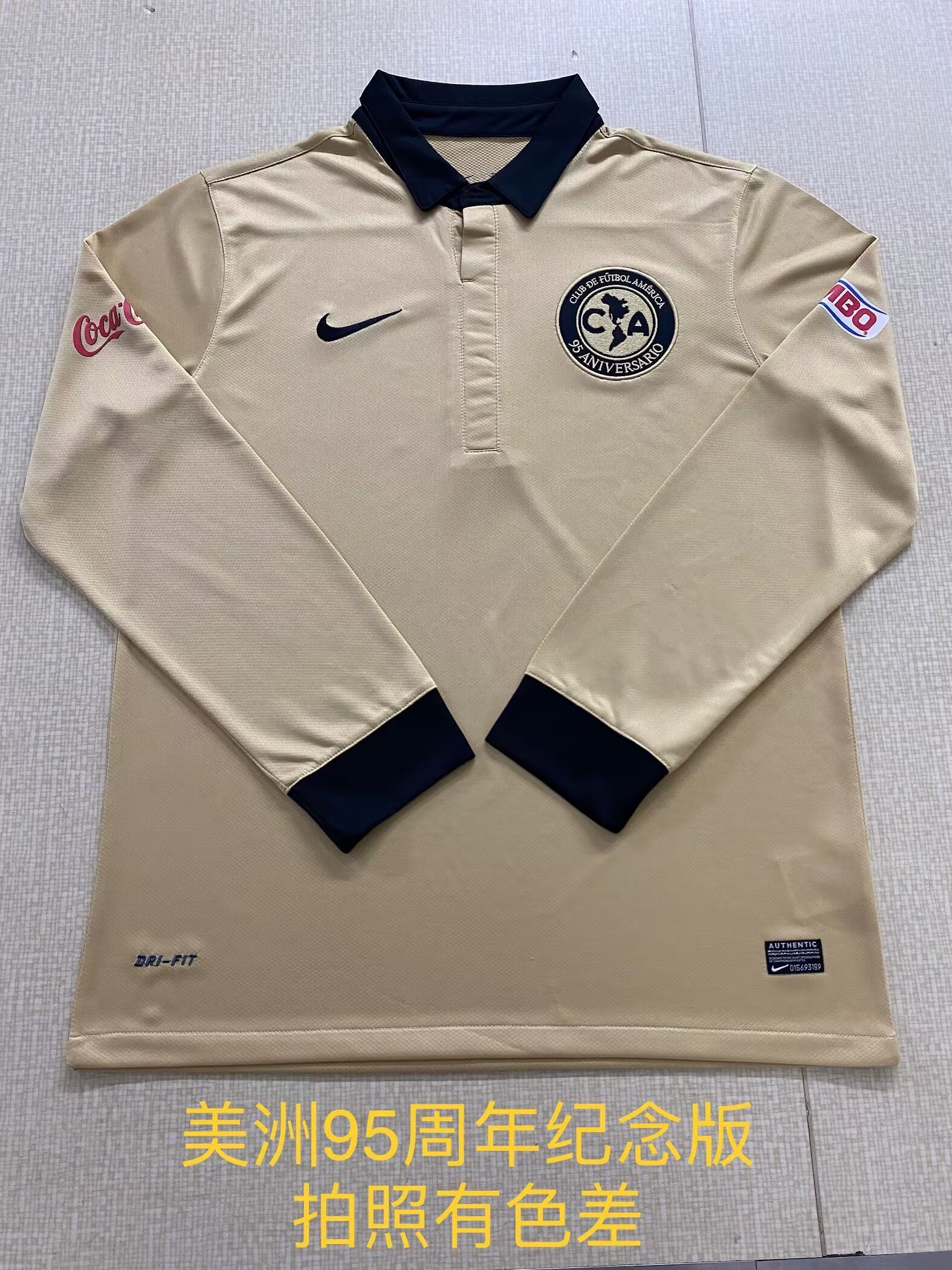 95th Commemorative Version Club América Yellow LS Thailand Soccer Jersey-2041