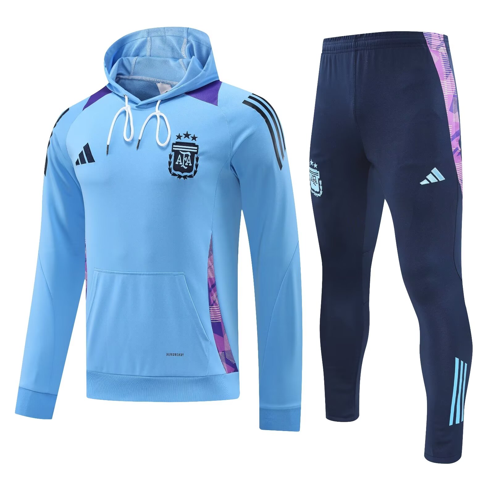 2024/25 Argentina Blue Thailand Soccer Tracksuit Uniform With Hat-418