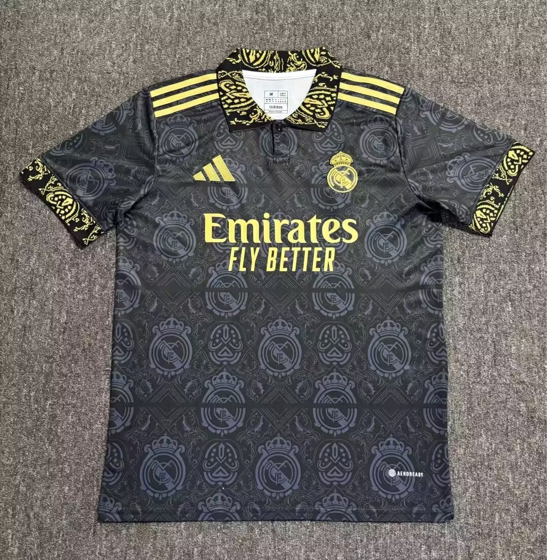 2024/25 Special Version Real Madrid Black Thailand Soccer Jersey AAA-23