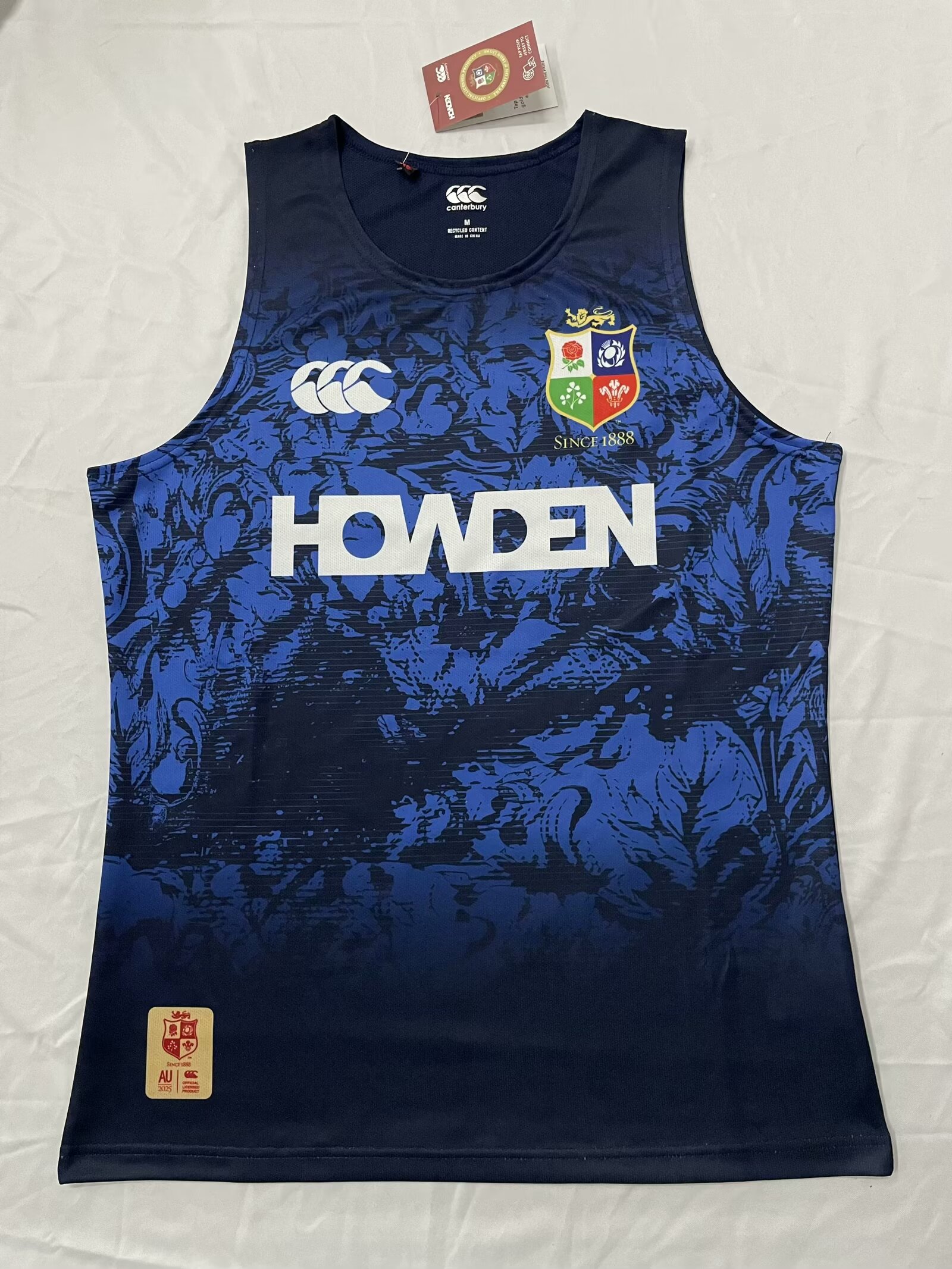 2025 Lions Cyan Thailand Rugby Shirts Vest-805