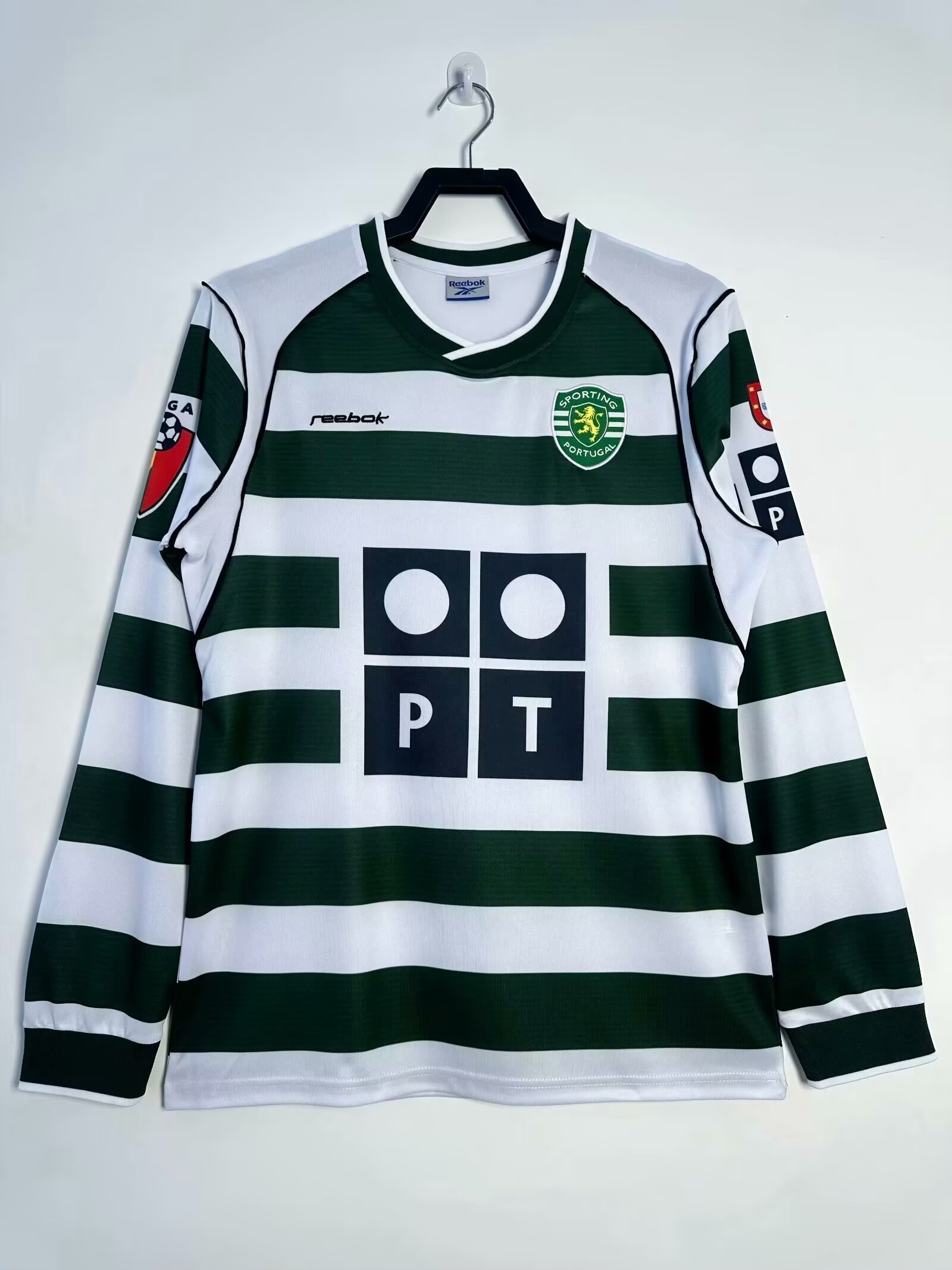 01-03 Sporting Clube de Portugal Green & White Thailand Soccer Jersey AAA-503/301/601/811