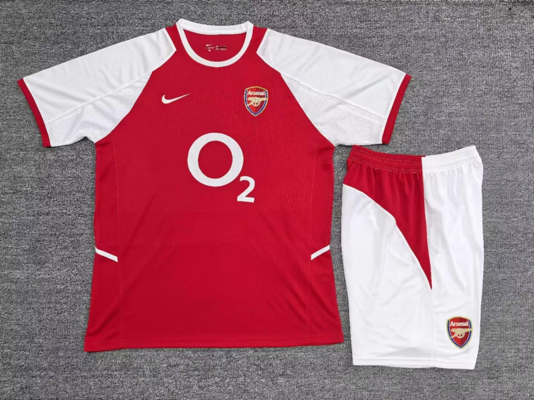 02-04 Retro Version Arsenal Home Red Soccer Uniform-315