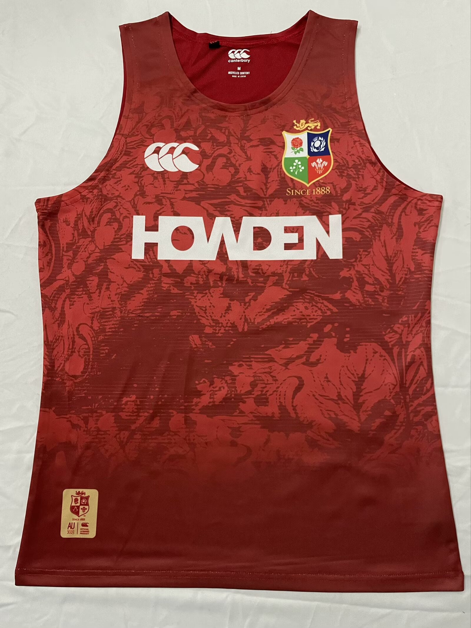 2025 Lions Red Thailand Rugby Shirts Vest-805